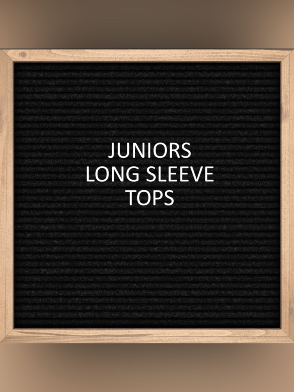 Juniors Long Sleeve Tops